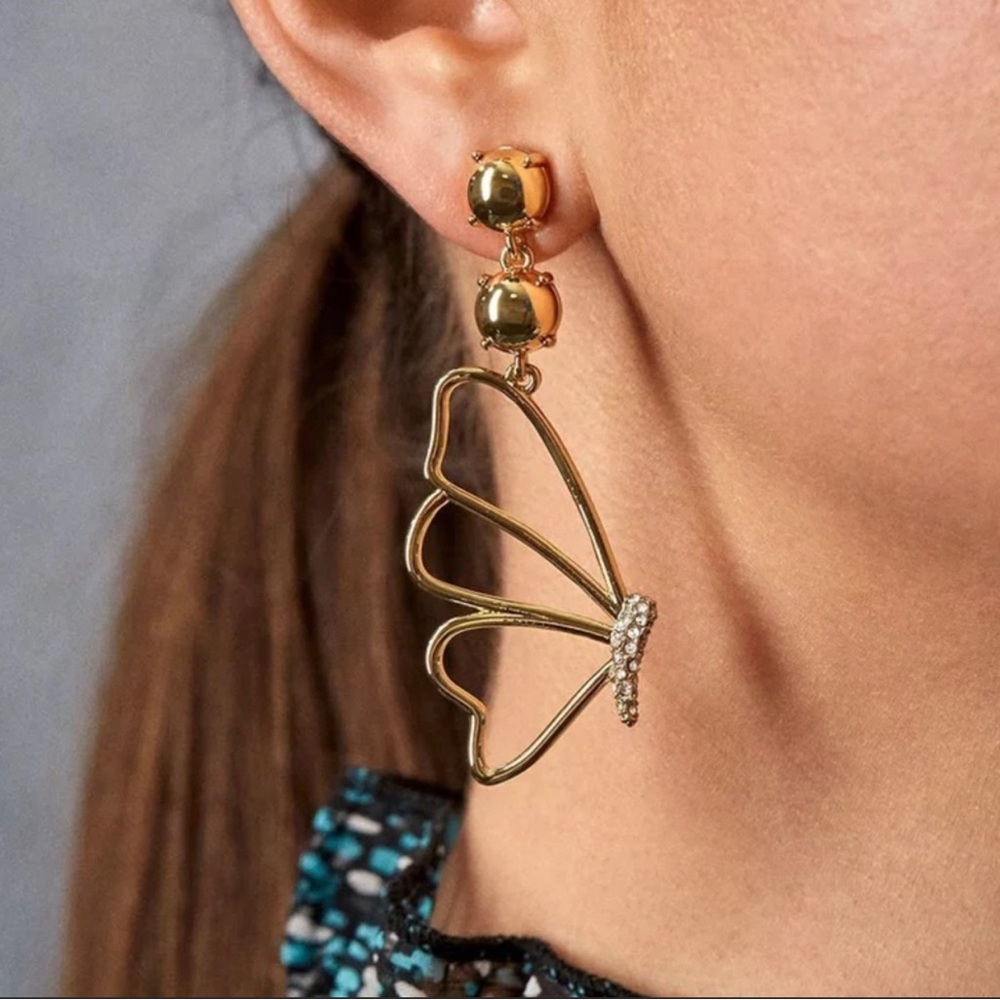 HOST PICK‼️ New Dangle Antro Butterfly Earings - Picture 4 of 6